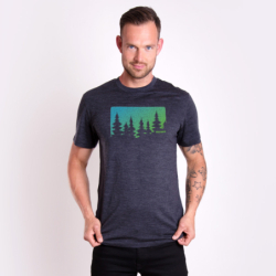 HRUTUR "FOREST" pánské merino triko