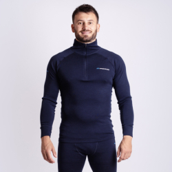 MT TRZ 250 pánský merino rolák s krátkým zipem